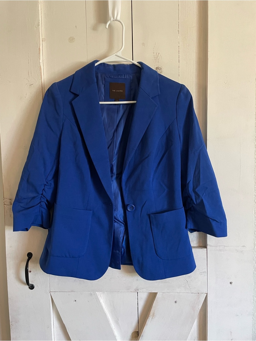 The Limited Women's Cobalt Blue Single-Button Blazer